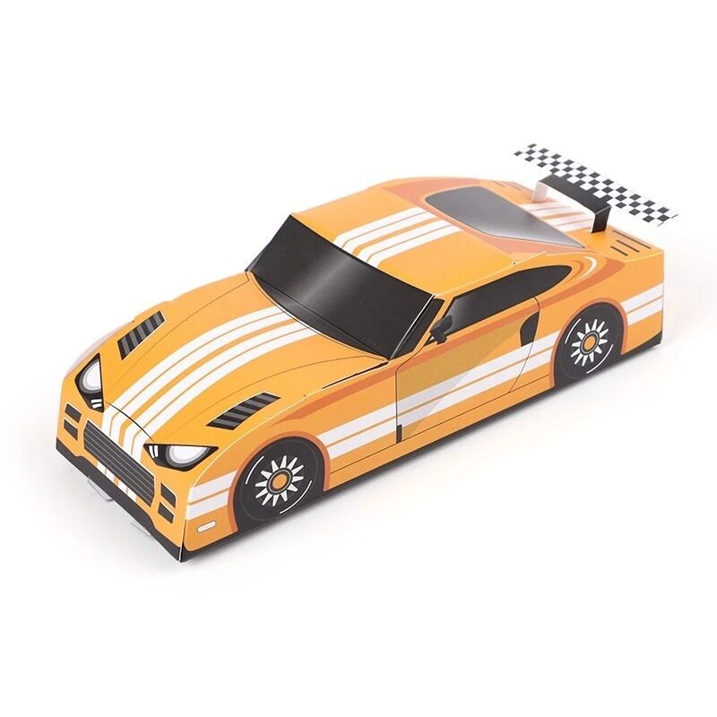 bonbonnière voiture en carton pour dragées et bonbons